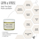 Gryph & IvyRose Seal the Deal Skin Moisturizing Balm - Sesame Seed Oil Healing Balm with Turmeric and Beeswax for Dry Skin - 2oz Gryph & IvyRose Store