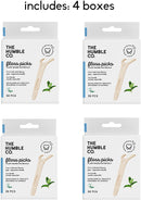 The Humble Co. Natural Dental Floss Picks (200 Count) - Vegan, Eco Friendly, Sustainable Dental Flossers with Grip Handle, Zero Waste Plaque Remover for Oral Care with a Fresh Feel (Mint) The Humble Co.