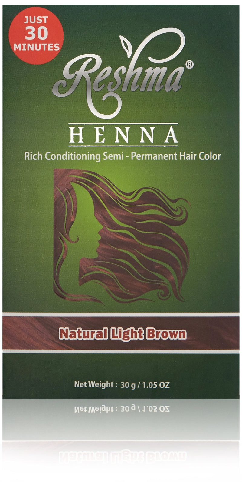 Reshma Beauty 30 Minute Henna Hair Color Infused with Goodness of Herbs (Light Brown, Pack Of 1) Reshma Beauty