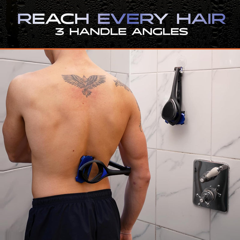 baKblade 3.0 Stealth Back Shaver – 23" Handle – Includes 3 Extra Blade Refills – Pain-Free Shave for Men Infinity Warehouse
