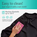 lilexo Barber Cape - Hair Cutting Cape with Snap Closure, 66" x 57” Large Haircut Cape; Salon Cape for Shampoos, Styling; Water Resistant Hairdresser Cape for Professional Hairstylist & Home Use Lilexo