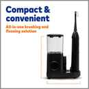 Waterpik Sonic-Fusion 2.0 Professional Flossing Toothbrush, Electric Toothbrush and Water Flosser Combo In One, Black Waterpik