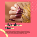 Beetles Gel Nail Polish Set, Poinsettia Kit Dark Red Burgundy Red Glitter Gel Polish Soak Off UV Nail Lamp LED Cured, 7.3ml Each Bottle for Nail Art Design for Christmas New Year Holiday Gifts beetles Gel Polish