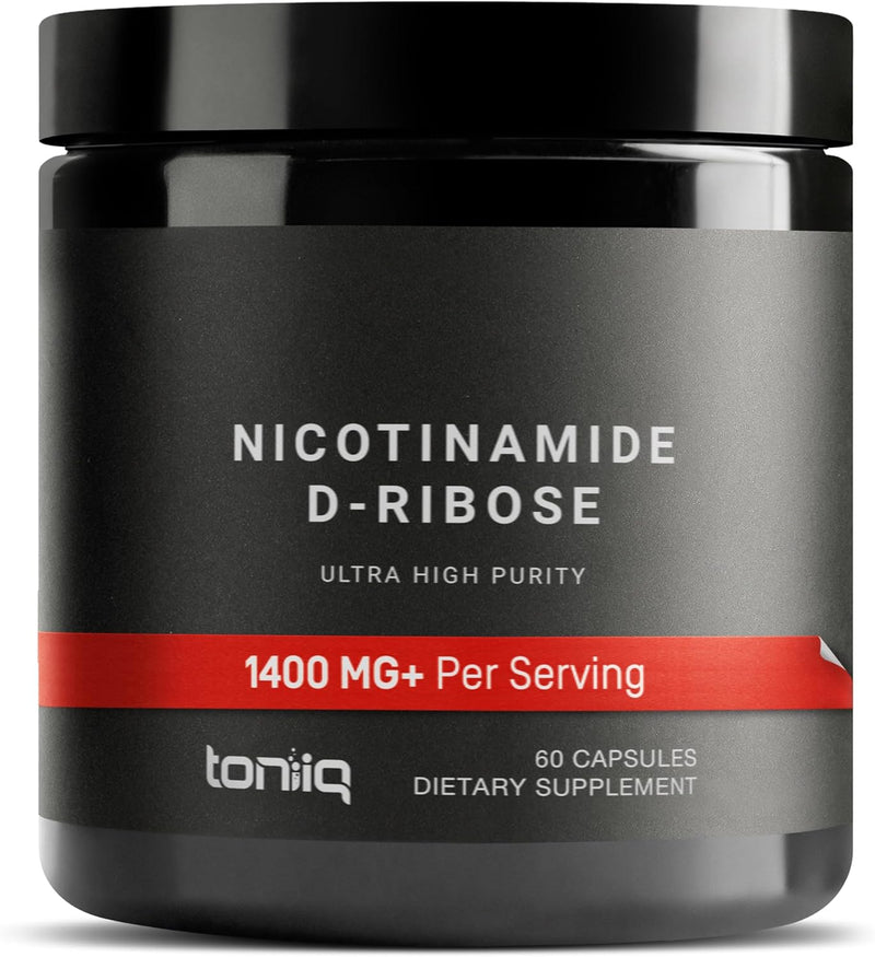 Ultra High Potency 1400mg NAD Supplement - Nicotinamide Riboside Supplement - NAD+ Nicotinamide B3 Blend with D-Ribose, Niacin -with RiaGev - 3rd Party Tested (60 Count (Pack of 1)) Infinity Warehouse