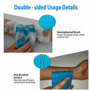 QGZ 2Pcs Long Silicone Back Scrubber for Shower, Back Cleaner, Silicone Shower Scrubber, Body Bath Brush, Exfoliating Loofah Brushes for Men and Women, Silicone Bath Scrubber, Double Sided QGZ