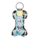 Beautyflier Neoprene Chapstick Lipstick Keychain Holder (Dog Pattern) Beautyflier