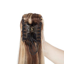 100% Remy Human Hair Ponytail Extension One Piece Claw/Jaw Clip Ponytail Hairpiece Clip In Pony Tail Extensions For Girl Lady Women Long Straight