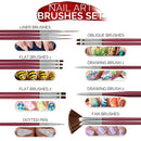Nail Art Brushes Kit, Teenitor Nail Art Tool with Nail Dotting Tools, 3D Butterfly Nail Art Stickers, Nail Art Rhinestones and Pick Up Tweezer, Nail Foil Flakes, Nail Art Striping Tape Teenitor Store
