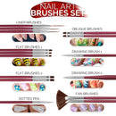 Nail Art Brushes Kit, Teenitor Nail Art Tool with Nail Dotting Tools, 3D Butterfly Nail Art Stickers, Nail Art Rhinestones and Pick Up Tweezer, Nail Foil Flakes, Nail Art Striping Tape Teenitor