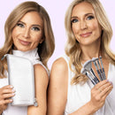 BK BEAUTY BRUSHES - ANGIE HOT & FLASHY Travel Brush Set with Pouch - Foundation Makeup Brushes - Brush for Liquid or Cream Foundations - Under-Eye Concealer | Bronzer, Blush & Highlighter Makeup Brush Infinity Warehouse