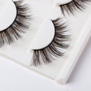 3D False Eyelashes Extensions 3 Pairs Long Lashes Strip with Volume for Women's Makeup Handmade Soft Fake Eyelash PURELEOR