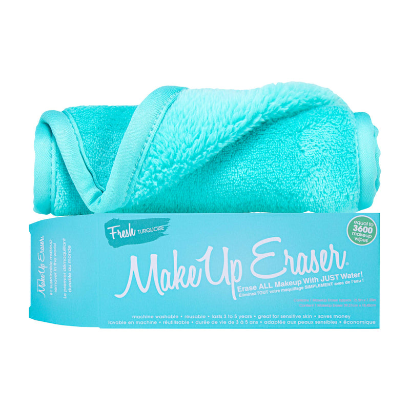 The Original MakeUp Eraser, Erase All Makeup With Just Water, Including Waterproof Mascara, Eyeliner, Foundation, Lipstick, and More (Fresh Turquoise) Makeup Eraser
