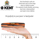 Kent R7T Double Tooth Hair Pocket Comb, Small Fine/Wide Tooth Comb For Hair, Beard and Mustache, Coarse/Fine Hair Grooming Comb for Men, Women and Kids. Saw Cut Hand Polished. Handmade in England KENT