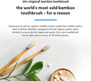 Biodegradable Bamboo Toothbrush by The Humble Co. (5pk) - Eco Friendly Toothbrushes for Sustainable Zero Waste Oral Care, BPA Free Bristle Toothbrush (Medium Bristles) The Humble Co. Store