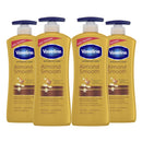 Vaseline Intensive Care Hand and Body Lotion for Rich Moisturization Almond Smooth Skin Care to Moisturize Deeply 20.3 oz 4 Count Vaseline