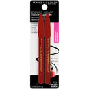 Maybelline New York Makeup Expert Wear Twin Eyebrow Pencils and Eyeliner Pencils, Velvet Black Shade, 2 Count (Pack of 1) Maybelline New York