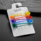 LUX ACCESSORIES Yellow Orange Red Purple Blue Green Set of 5 Floral Hair Pins LUX ACCESSORIES