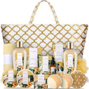 Spa Luxetique Gift Baskets for Women,15 Pcs Vanilla Spa Gifts for Women, Gifts for Women with Bubble Bath, Bath Salt, Bath Bombs Baskets, Spa Baskets for Women Gift