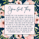 Motivational Gift Spa Box Set - Inspirational Gift, Motivational Quotes, Encouragement, Empowering, Inspirational Card & Spa Gift to Encourage Loved One Dear Ava
