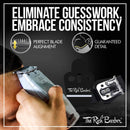 The Rich Barber On The Money 10 Second Blade Setter | Zero Gap Tool for Sharper Lines, Cleaner Fades & Precision Detail | Full Precision Shave in Seconds Compatible with Andis Slimline Pro The Rich Barber