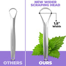 Tongue Scraper (1 Pack), Reduce Bad Breath, Stainless Steel Tongue Cleaners, Metal Tongue Scrapers for Fresher Breath BASIC CONCEPTS