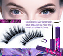 Arishine 3D 5D Magnetic Eyelashes with Eyeliner Kit, 10-Pair Reusable Fluffy Magnetic Lashes, 2 Pair Natural magnetic Eyelashes with 2 Tubes of Magnetic Eyeliner with Scissors Tweezers & Mirror Case Arishine