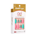 Kiss Gold Finger Gel Glam 24 Nails (GF97) KISS