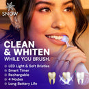 SNOW LED Electric Toothbrush Gen 2 – Rechargeable Electronic Brush for Adults – Sonic Technology w/LED Light Whitening & Cleaning Powered for Oral Routine Coastal Sunset Pink Gen2 Infinity Warehouse