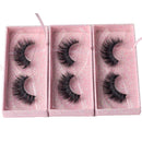 Arimika 3 Packs Fluffy Long Thick Dramatic Look Handmade Reusable 3D Mink False Eyelashes D008 Arimika Store