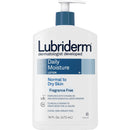 Lubriderm Daily Moisture Hydrating Unscented Body Lotion with Pro-Vitamin B5 for Normal-to-Dry Skin for Healthy-Looking Skin, Non-Greasy and Fragrance-Free Lotion, 16 fl. oz Lubriderm