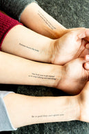 Motivational Quotes by Thug Ink® - 7 Temporary Tattoos ~ Daily Motivational Quotes ~ Inspirational Quotes ~ Water-transfer Tattoos Thug Ink