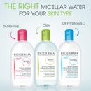 Bioderma - Sébium H2O - Micellar Water - Facial Cleanser and Makeup Remover - Face Cleanser for Combination to Oily Skin Bioderma