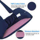QBA Adjustable Working Cap with Button, 2 PCS, Cotton Working Hat Sweatband, Elastic Bandage Tie Back Hats for Women & Men, One Size (Navy + Teal) QBA