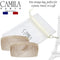 Camila Paris CP2912 French Side Combs Large 2 Pack Curved, Nude Flexible Durable Cellulose Hair Combs, Strong Hold Grip Hair Clips for Women, No Slip Styling Girls Hair Accessories, Made in France Camila Store