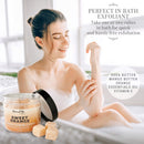 Body Scrub Exfoliator - 12oz SWEET ORANGE Sugar scrub cubes w/Mango Butter & Shea butter- Ultra Hydrating & Moisturizing - All Natural & Organic for all body exfoliation- For hands, arms legs, elbow & foot Mineral Me California