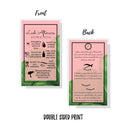 Palm Leaf Eyelash Extension Aftercare Cards | 50 Pack | Double Sided Size 3.5 x 2" inches After Care (2-3 Week Fillers) | Aftercare Instructions Pink with Palm Leaf Design Boutique Marketing LLC