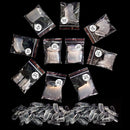 Vivace Clear Coffin 500 Acrylic Fake False Nail Tips 10Sizes For Nail Salon Nail Shop (Clear Coffin) Vivace
