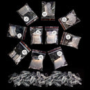 Vivace Clear Full Cover Coffin 500 Acrylic Fake False Nail Tips 10Sizes For Nail Salon Nail Shop (Clear Full Cover Coffin) Vivace