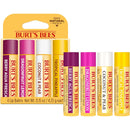 Burt's Bees Lip Balm - Berry Agua Fresca, Dragonfruit Lemon, Coconut & Pear, Tropical Pineapple Pack, With Beeswax, Tint-Free, Natural Origin Lip Treatment, 4 Tubes, 0.15 oz. Infinity Warehouse