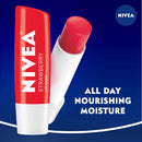 NIVEA Strawberry Lip Care - Tinted Lip Balm for Beautiful, Soft Lips, 0.17 Ounce (Pack of 4) NIVEA