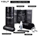 VOLT Grooming Instant Beard Color - Smudge and Water Resistant Quick Drying Brush on Color for Beards and Mustaches, Ebony (Brown/Black) VOLT Store