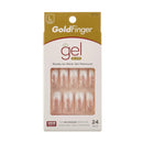 KISS Gold Finger Gel Glam Ready to Wear Gel Manicure Long Nails (GF94) Goldfinger