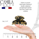 Camila Paris CP3057 French Hair Clips for Women, Handmade, Ivory Tokyo, for Thick Volume Hair, Girls Hair Claw Clips Jaw, Durable Styling Hair Accessories for Women, Strong Hold Grip, Made in France Camila