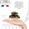 Camila Paris CP3057 French Hair Clips for Women, Handmade, Ivory Tokyo, for Thick Volume Hair, Girls Hair Claw Clips Jaw, Durable Styling Hair Accessories for Women, Strong Hold Grip, Made in France Camila