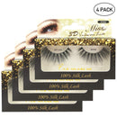 [4 PACKS] Miss Lashes 3D Volume Tapered False Eyelash Extension Miss Lashes