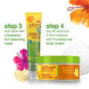 Alba Botanica Hawaiian Home Spa Kit with Plant Based and Cruelty Free Body Wash, Body Scrub, Body Cream and Honey Face Mask Alba Botanica