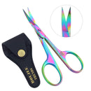 NAIL SCISSORS CUTICLE SCISSORS EYEBROW SCISSORS SMALL SCISSORS MANICURE SCISSORS TITANIUM COATED WITH SHARP CURVED BLADES MULTI PURPOSE FOR MEN AND WOMEN Boujee Trends