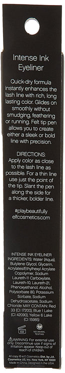 e.l.f. Intense Ink Eyeliner - Black Navy e.l.f.