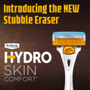 Schick NEW Hydro Skin Comfort Stubble Eraser for Men Handle and 5 Refills Schick