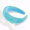 SP SOPHIA COLLECTION Women's Sparkling Crystal Padded Rhinestone Wide Bejeweled Hair Headband Party Hairband Hair Accessories in Aqua SP Sophia Collection Store